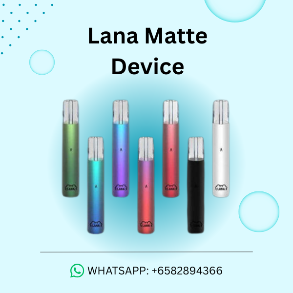 Lana Matte Device Vape Kit with Leather Texture and Type-C Charging
