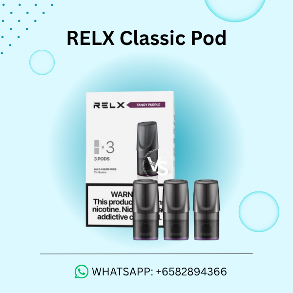 RELX Classic Pods original packaging and flavors selection Singapore